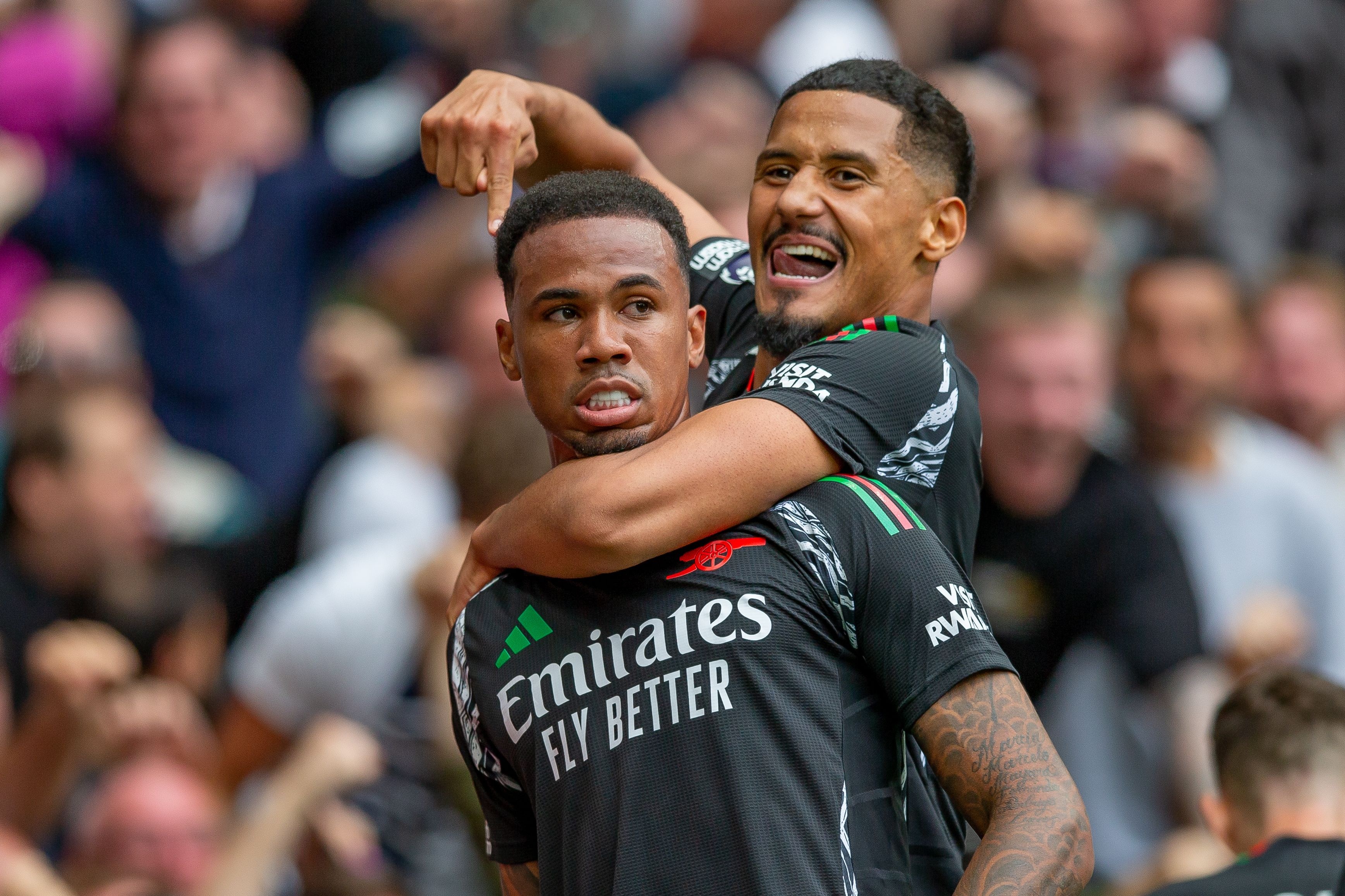 OD体育-邮报：萨利巴与加布已成为欧洲最全能中卫组合，是阿森纳冲冠基石